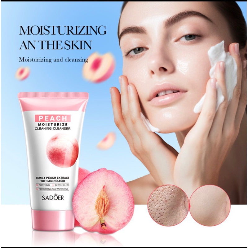 Peach Oil Control Deep Cleaning Face Wash